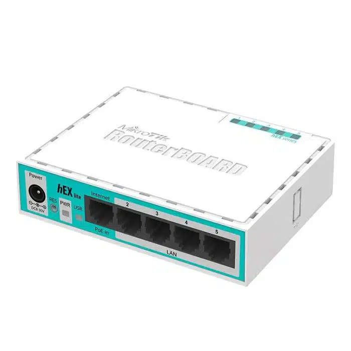 MikroTik hEX Lite 5 Port Ethernet Desktop Router