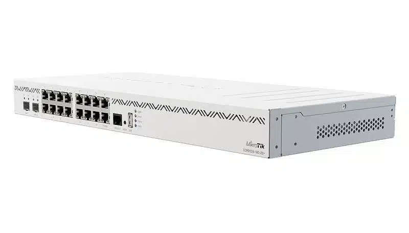 MikroTik CCR2004-16G-2S+, 16 x 1GB Ethernet ports and 2 x 10G SFP+ ports, 1x USB port