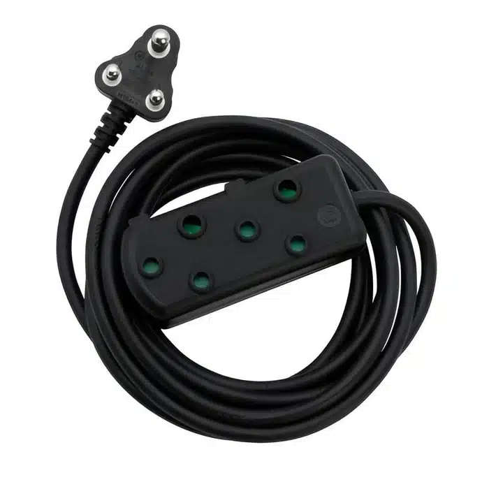 Switched Light Duty Side By Side(SBS) Extention Leads 5M