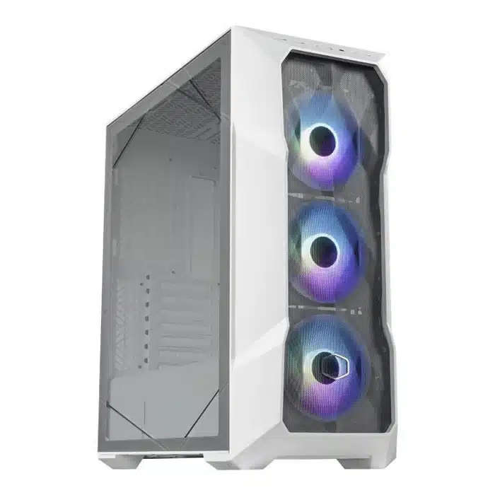 Cooler Master Masterbox TD500 V2 PC Case Mesh White with Diamond Cut Design; Windowed; 3x 120mm R...