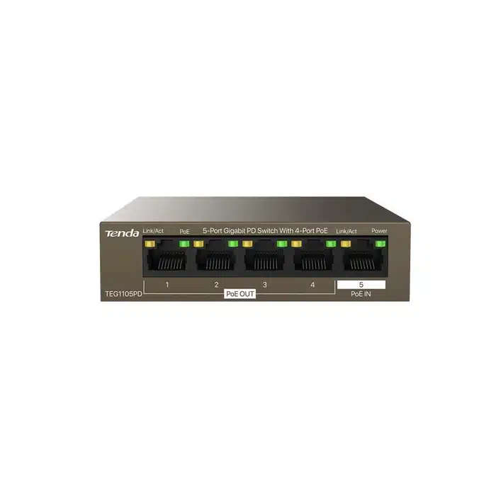 Tenda 5-Port Gigabit Desktop Switch PoE