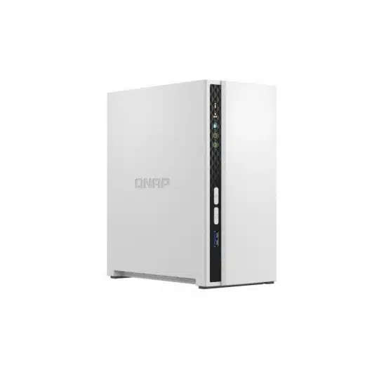 2 Bay QNAP ARM 4C 2.0GHz, 2 x SATA 6Gbs 3.5"/2.5", 2GB RAM On-Board; 1 x GbE, 1 x USB3.2 Gen1 and...