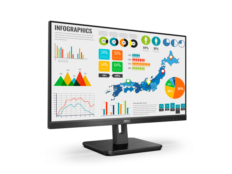 AOC 22E2HM Monitor | 21.5" | IPS FHD 1920x1080 75hz | HDMI VGA | VESA | Flicker Free | Low Blue M...