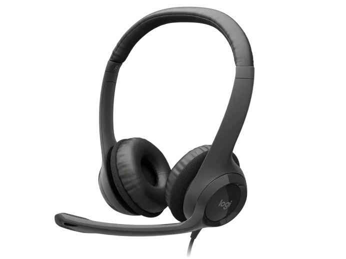 Logitech H390 USB Computer Headset - Midnight Black