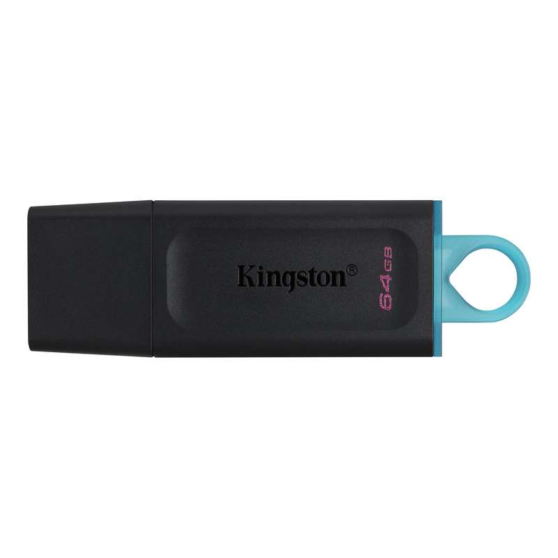 Kingston 64GB USB 3.2 DataTraveler Exodia USB Flash Drive with Protective Cap and Keyring