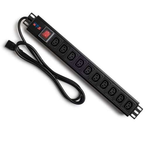 10 Way IEC C13 Power Rail - Networking