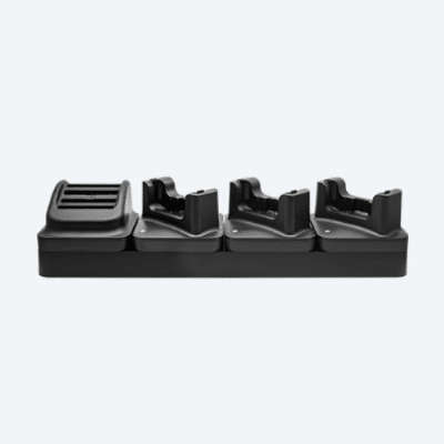 Chainway 4-cradle charging bar+DCPWR-12V5A (4x RBC) to charge Chainway C66 w/o rugged cover.