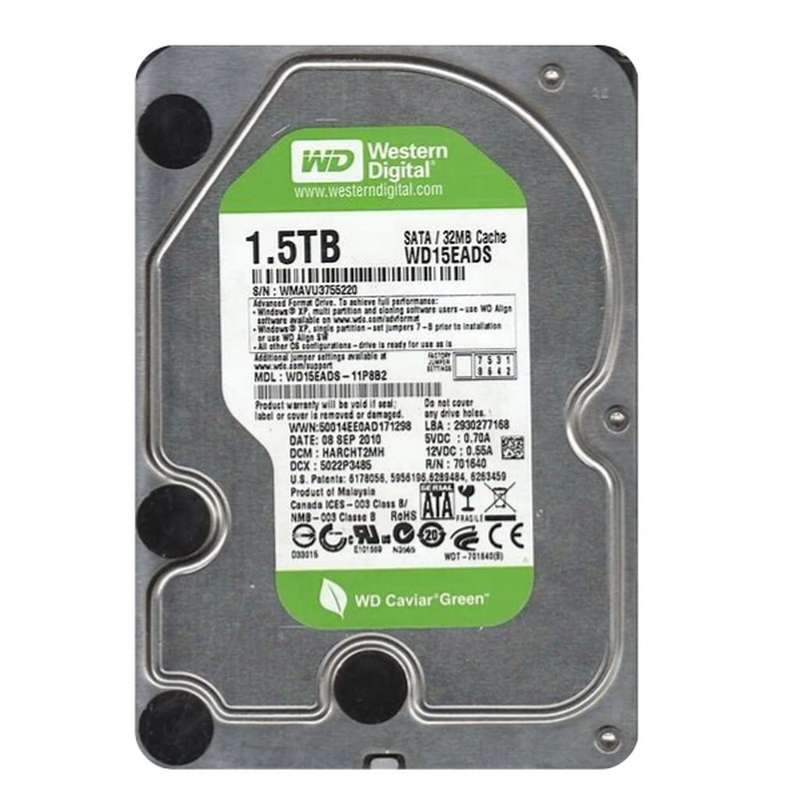 1.5TB Western Digital 3.5" SATA 7200rpm 32MB Internal HD