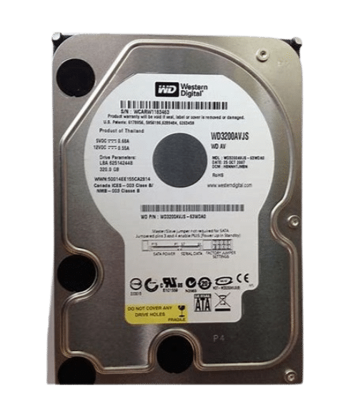 320GB Western Digital 3.5" SATA 7200rpm 8MB Desktop HD