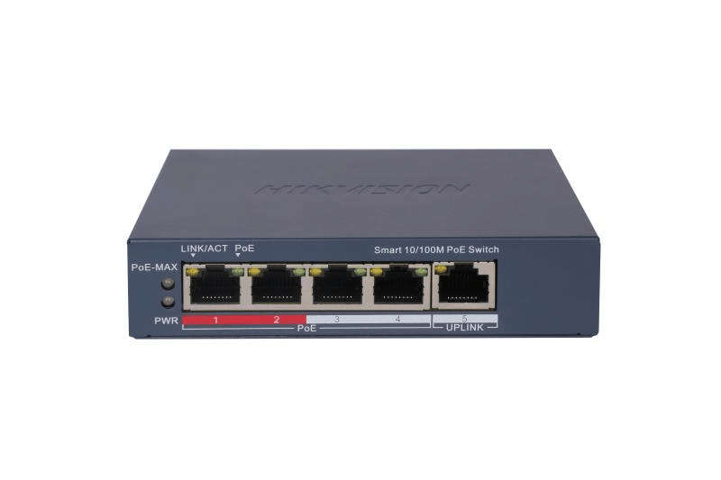 HIKVision 4 port 10/100m PoE switch