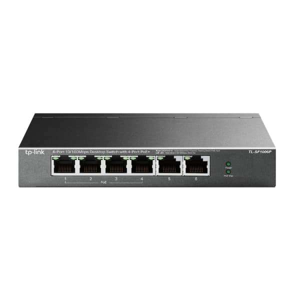 Extralink Euros 6 Port 4 POE 60W