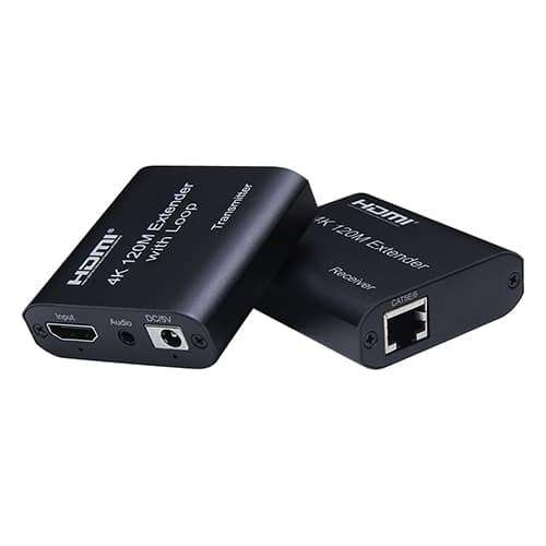 Cattex HDMI Extender 4K 120m over CAT5e/6 with Loop - Components