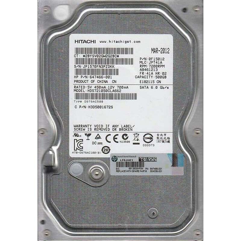 500GB HGST -  3.5" SATA 7200rpm 16MB Desktop HD