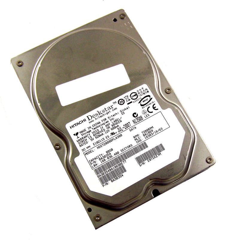 Hitachi 80GB HGST  - DeskStar 3.5" SATA-3.0Gb/s 7200rpm 8MB Desktop HD