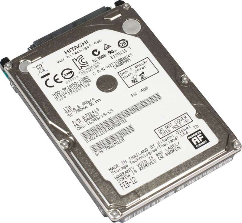 Hitachi 1TB, 5400rpm, 8MB NB SATA HD