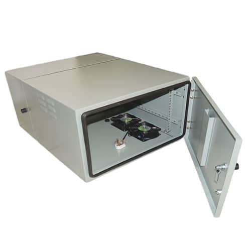Cattex IP55 12U Swing Frame Wall Mount 19" Outdoor Grey 600mm x 650mm (Fans not Incl) - Networking