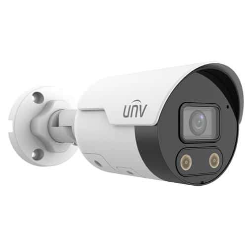Uniview 5MP 2.8mm Lens HD Fixed Active Deterrence Bullet IP Camera - CCTV