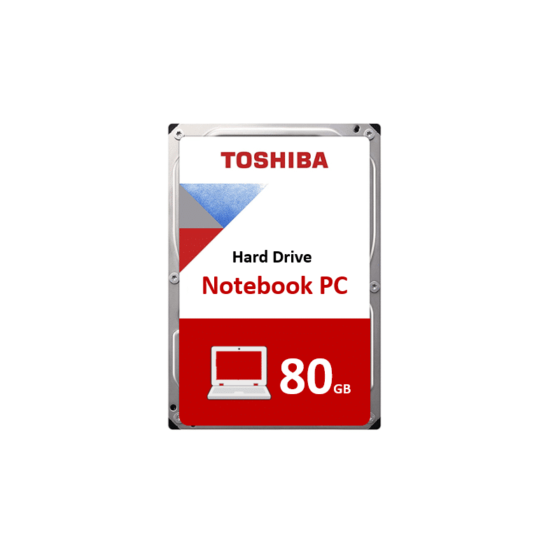 80GB Toshiba 2.5" SATA 5400rpm 8MB Notebook Hard Drive