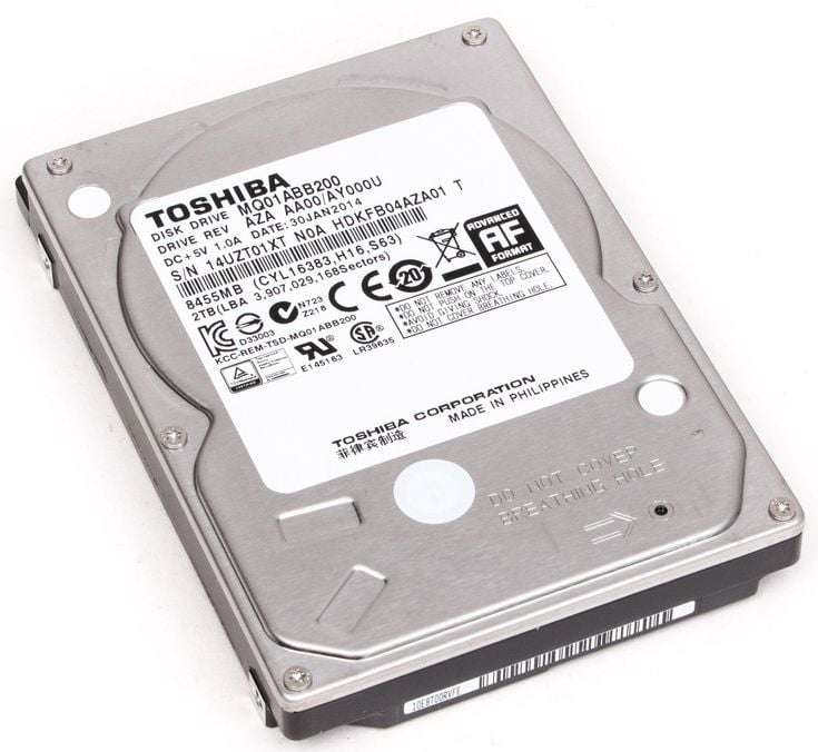 2TB Toshiba 15mm 2.5" SATA-3Gb/s 5400rpm 8MB Notebook HD