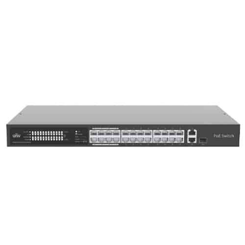 Uniview Switch 24XPoE 10/100M, 1X Combo Ports Gigabit, 1x RJ45 Uplink Gigabit - CCTV