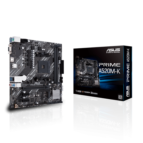 Asus Prime A520 Micro-ATX AMD AM4 2X DDR4 DIMM Motherboard