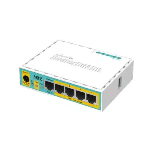 Hex PoE Lite Desktop Router 5 10/100