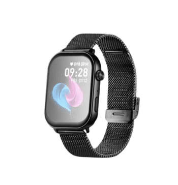 Volkano Trinity series Smartwatch with Metal Mesh strap - Bk