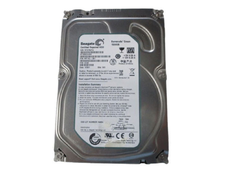 1.5TB Seagate BarraCuda Green, 5900 RPM, 64MB Cache, SATA-6Gbs HDD