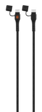 Rugged by Volkano Water- and Dust-Proof Type-C to Type-C Cable - 1.2m