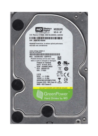 Western Digital AV-GP 2TB 64MB SATA 3.5" Internal HDD