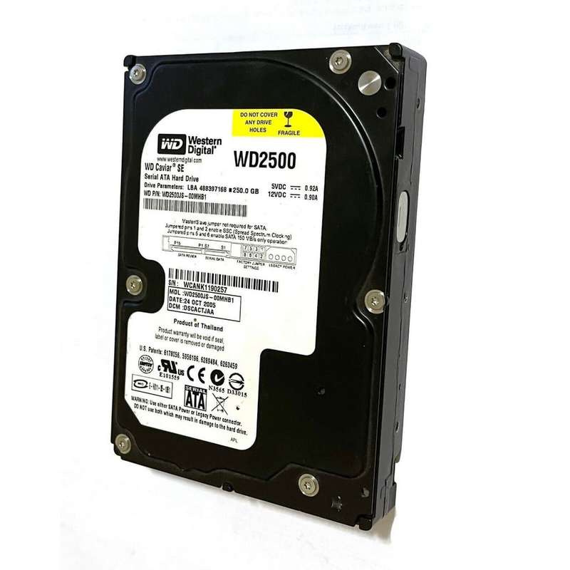 250GB Western Digital 3.5" SATA 7200rpm 8MB Desktop HD