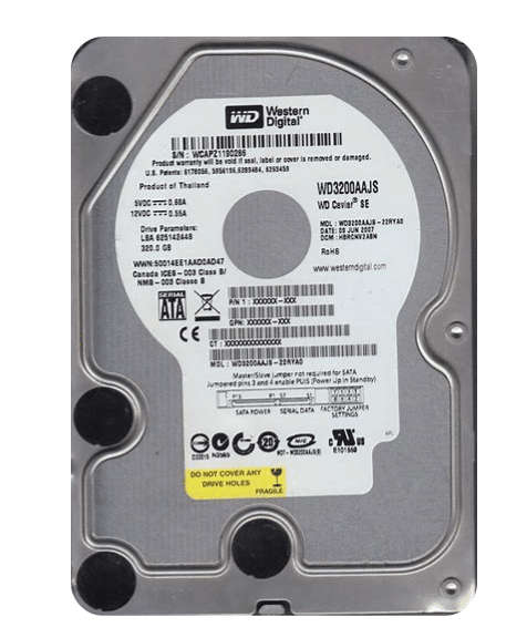 320GB WD 3.5" SATA-3.0Gb/s 7200rpm 8MB Desktop HD