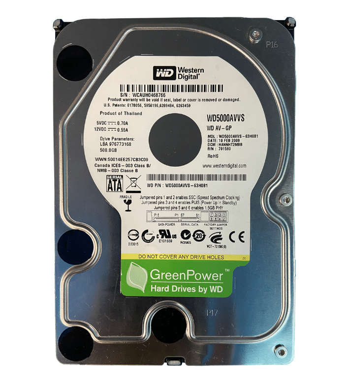 500GB WD 3.5" SATA-3Gb/s 7200rpm 8MB DVR,