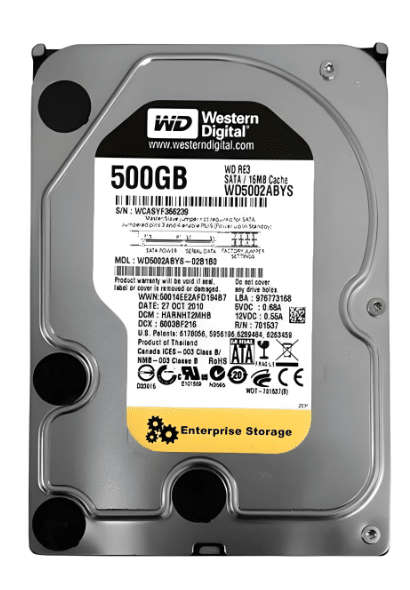 500GB WD Enterprise 3.5" SATA 7200rpm 16MB RAID Desktop HD