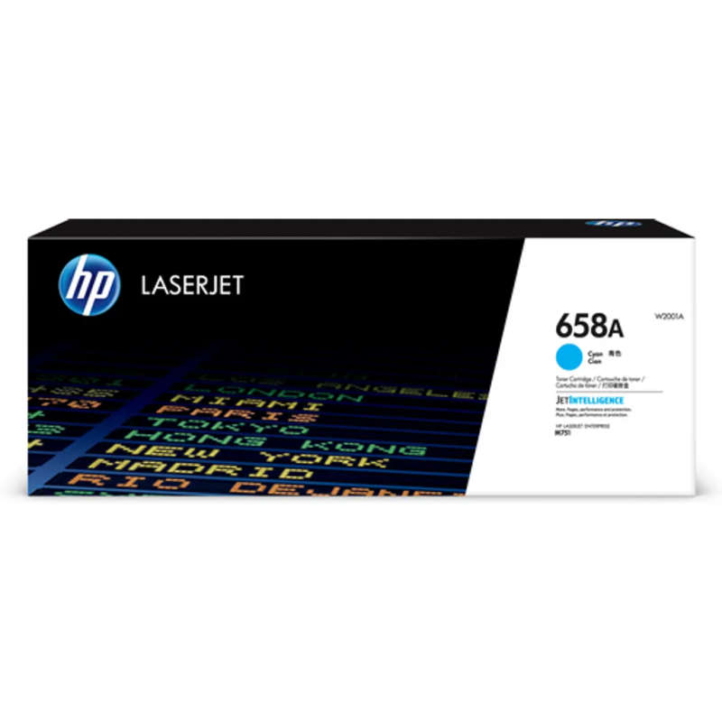HP 658A Cyan LaserJet Toner Cartridge