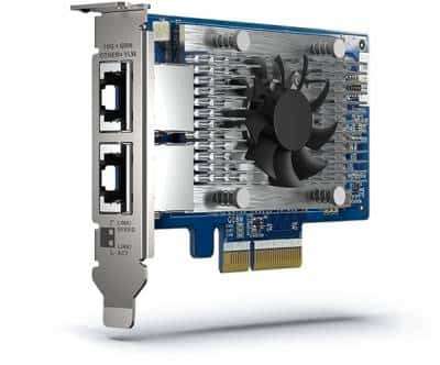 QNAP Dual-Port 10GBASE-T 10GbE PCI-e Gen3 x4 Network Expansion card