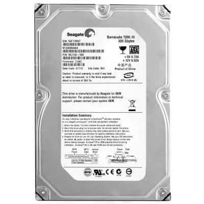 Seagate Barracuda 7200.10 320GB 3.5" 7200rpm 8MB Cache SATA2 3Gb/s Hard Disk Drive