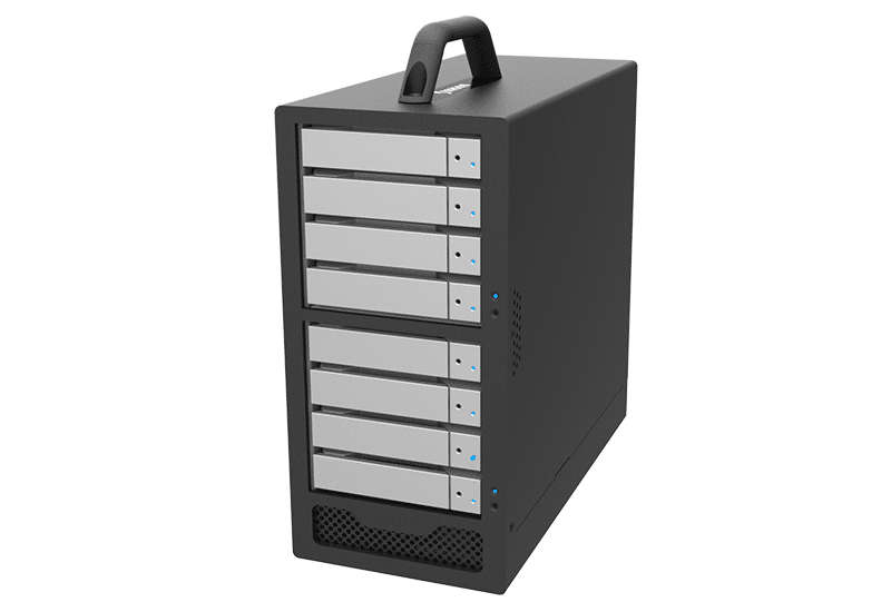 8-Bay Stardom SohoTank, 2x MiniSAS 6G/12G, 8x3.5''/2.5'' SAS/SATA HDD/SSD, Removable Drive Tray, ...
