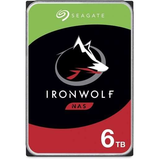 Seagate IronWolf 6TB 5400rpm SATA 6Gb/s 256MB Cache 3.5 Inch Internal Hard Drive