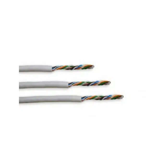 Acconet 100m Roll, Solid Copper, SFTP CAT5e Cable, Foil, Braiding, White (Indoor Use)