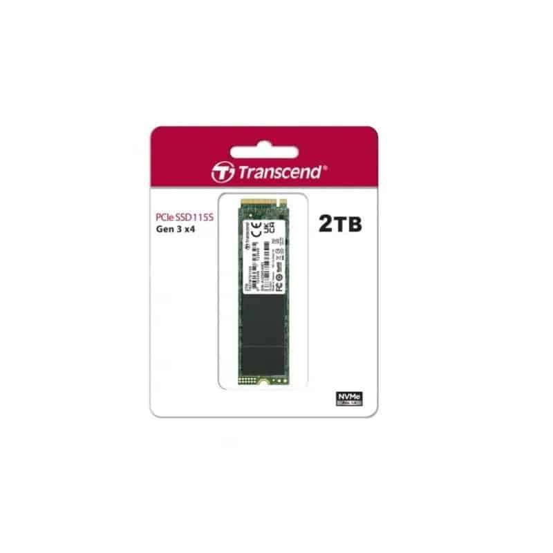 Transcend 2TB MTE115S PCI-E M.2 2280 SSD NVMe 1.3 PCIE 3x 4 - 3D TLC