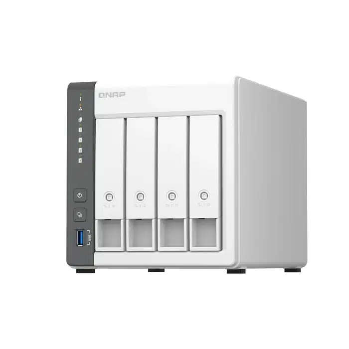 4-Bay Qnap ARM 4C 2.0GHz, 4 x SATA 6Gb/s 3.5"/2.5", 4GB RAM On-Board, 1 x GbE, 1 x 2.5GbE, 1 x US...