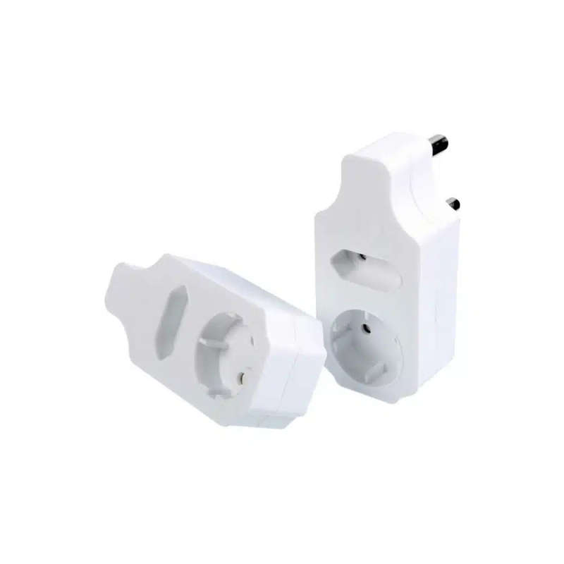 Ellies 2 Way  Adaptor With Schuko