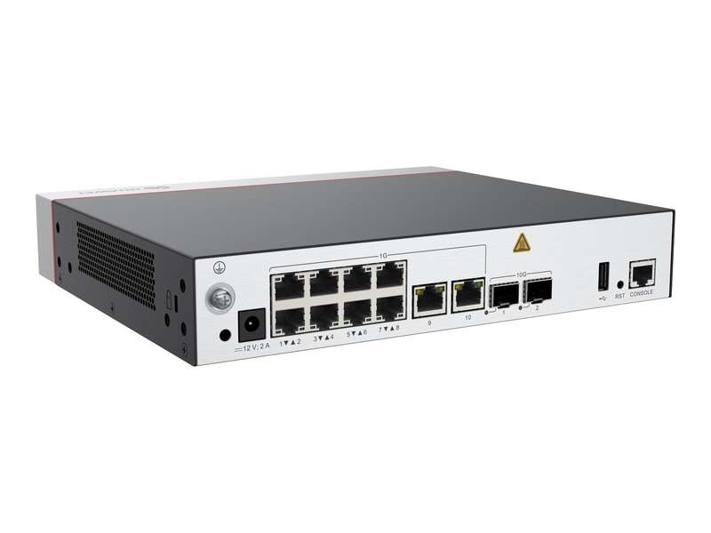 Huawei AC650-256AP Access Controller, 10xGE ports, 2x10GE SFP+ ports, built-in 256 license