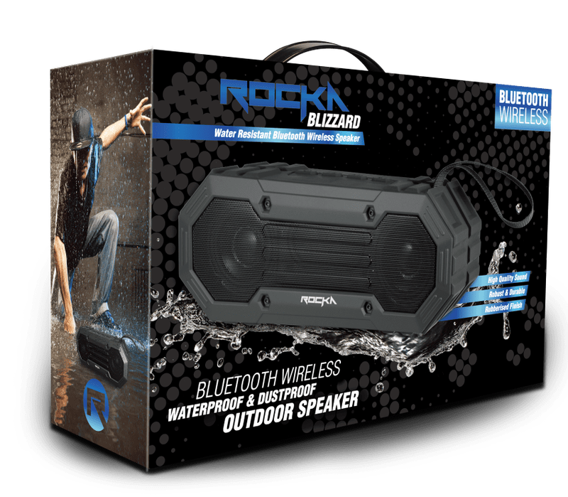 Rocka Blizzard series Water Resistant Bluetooth Speaker