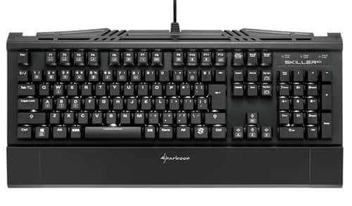 Sharkoon (4044951019069) Skiller SGK1 Mechanical USB gaming keyboard with white LED illumination ...