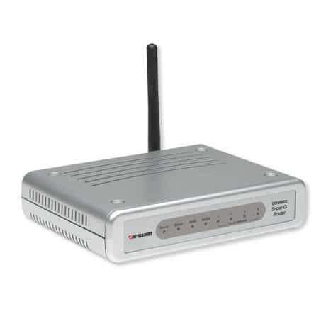 Intellinet Wireless Super G Router:108 Mbps Router with built in 4-Port Fast Ethernet LAN switch ...