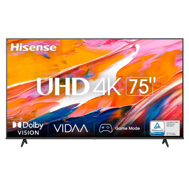 Hisense LEDN75A6N 75'' UHD SMART LED; DOLBY VISION HDR; UHD AI Upscale