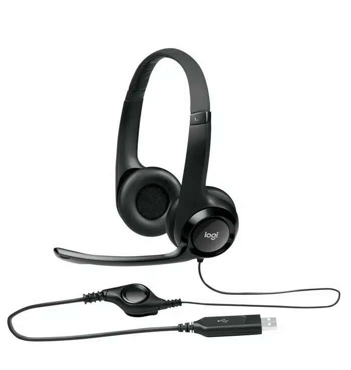 Logitech H390 USB Headset with Noise-Cancelling Mic - Black  Retail Box , 1 year Limit warranty