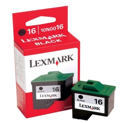 Lexmark 10N0016 Print Cartridge 16 Black- for use with Lexmark  Retail Box , No Warranty